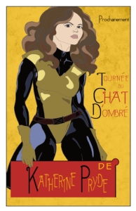 Parody of Rodolphe Salis' poster for Le Chat Noir featuring Kitty Pryde of Marvel's X-Men.